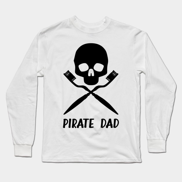 Pirate Dad Long Sleeve T-Shirt by birdo